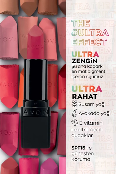 AVON ULTRA MAT RUJ RAVİSHİNG ROSE - 2