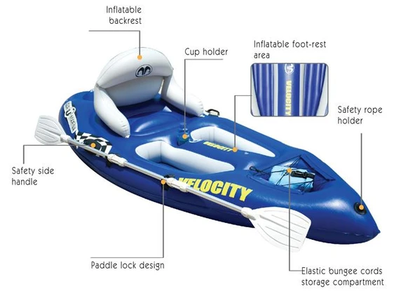 Aqua Marina Velocity Sit-On-Top Kayak - Resim 3
