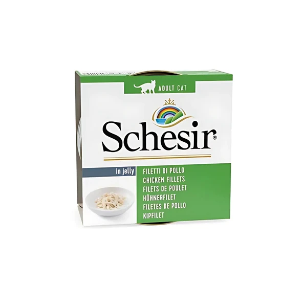 Schesir Jöleli Tavuk Fileto Yetişkin Kedi Konservesi 85 Gr (12 Adet) - 2