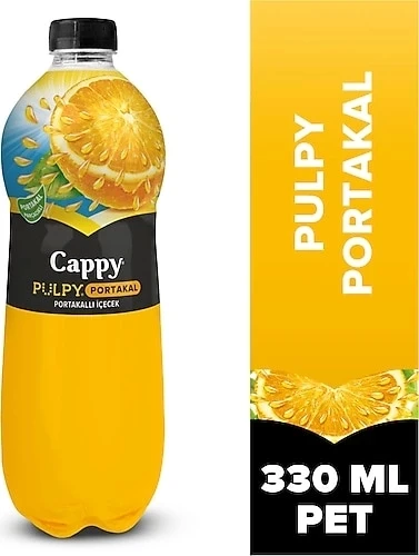 Cappy Meyve Suyu 330 Ml Pulply Portakal