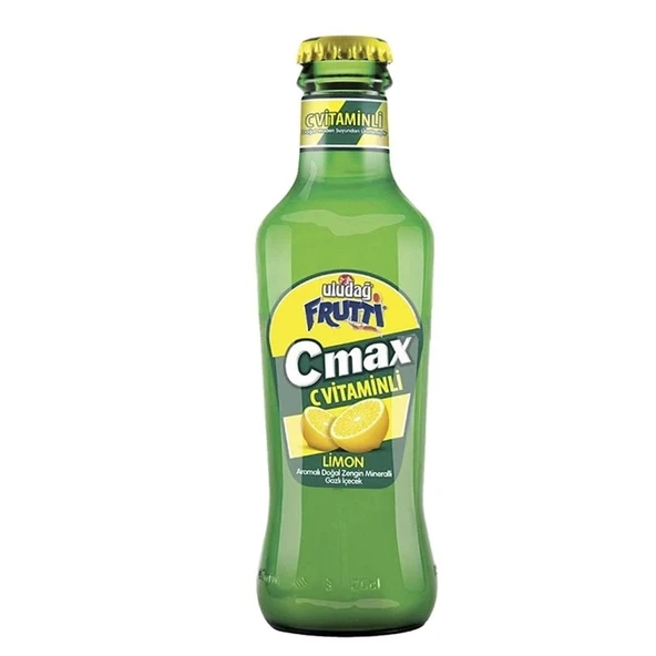 Uludağ Frutti Cmax Limon 200ml Cam Şişe