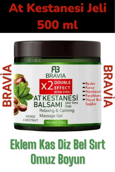 AT KESTANESİ JELİ KREMİ 500 ML 1 ADET - AĞRILLAR İÇİN KAS EKLEM HORSE CHESTNUT JEL - 3
