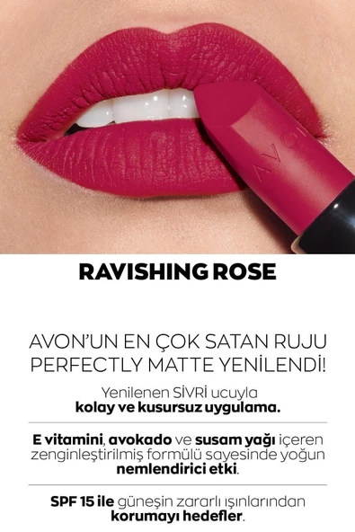 AVON ULTRA MAT RUJ RAVİSHİNG ROSE - 4