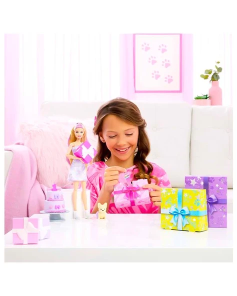 Barbie Party Unboxed Köpeğimin Doğum Günü Serisi JFG70 - 6