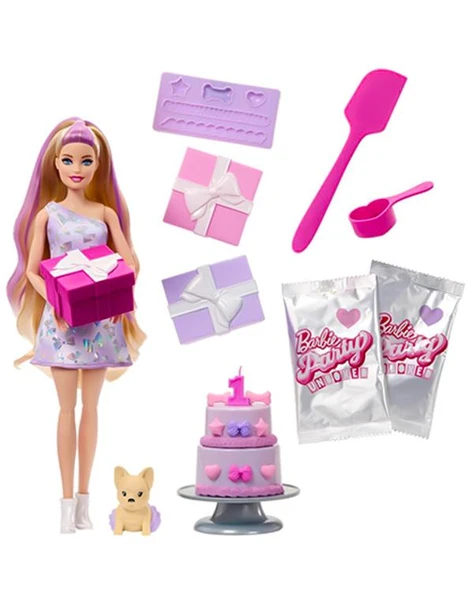 Barbie Party Unboxed Köpeğimin Doğum Günü Serisi JFG70 - 2