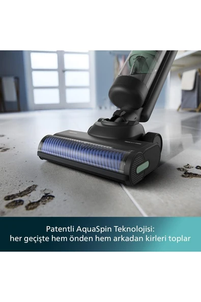 Philips 7000 Serisi AquaTrio XW7263/11 Islak Kuru Şarjlı Dikey Süpürge - 6