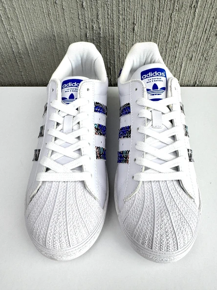 ADIDS SUPERSTAR ERKEK SPOR AYAKKABI GRAFİT-BEYAZ