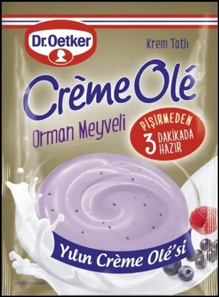 Dr.oetker Creme Ole Ormanmeyve Aromalı 110 Gr