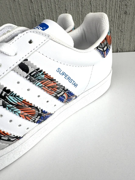 ADIDS SUPERSTAR ERKEK SPOR AYAKKABI GRAFİT-BEYAZ - 3