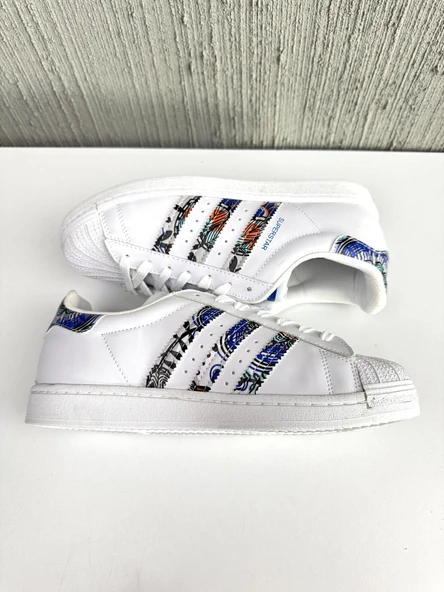 ADIDS SUPERSTAR ERKEK SPOR AYAKKABI GRAFİT-BEYAZ - 5