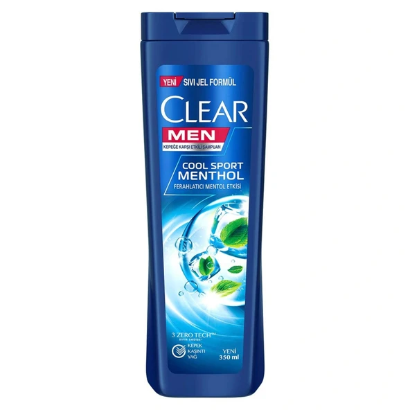 Clear Men Cool Spo. Cape Sh.350ml ürün görseli