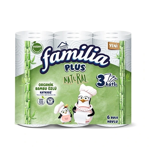 Familia 6lı Natural Havlu