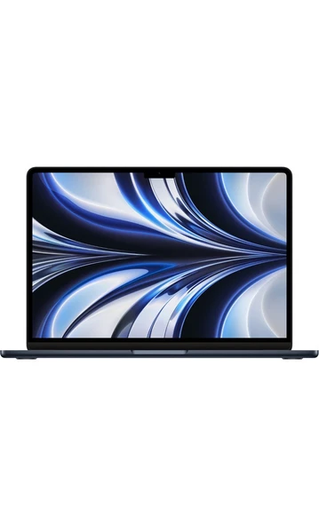 Apple MacBook Air M2 Çip 8GB 256GB SSD macOS 13" Taşınabilir Bilgisayar Gece Yarısı MLY33TU/A
