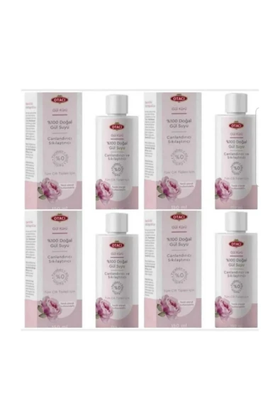 Gül Kürü %100 Doğal Gül Suyu 150ml X 4 Adet Gülsuyu