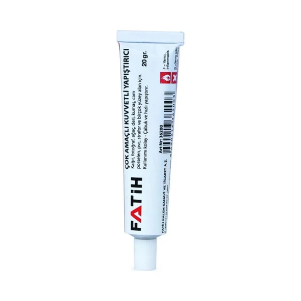 Fatih Çok Amaçlı Solventli Sıvı Yapıştırıcı 20 gr (36200)