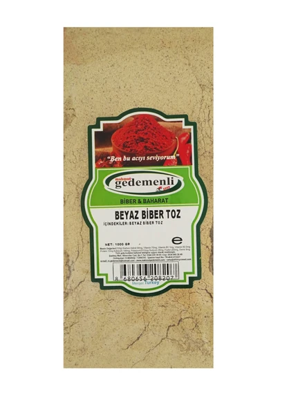 BEYAZ BİBER TOZ 1000 GR