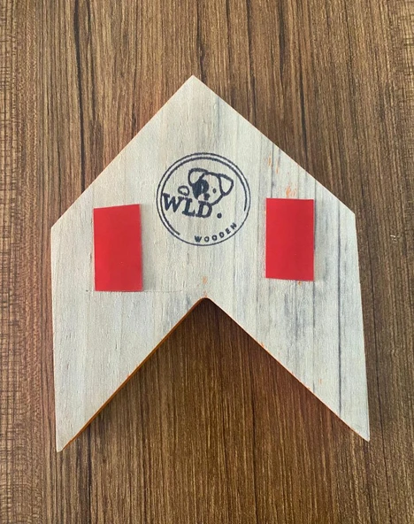 Dekoratif ahşap duvar süsü, ok, yön okları, çıkış - 12