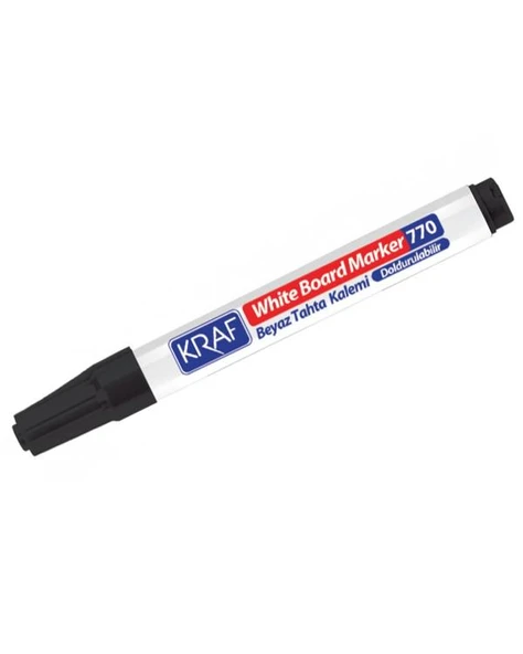 Kraf Doldurulabilir Beyaz Tahta Kalemi Siyah 12li Kutu 770 - 2