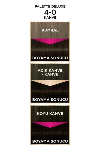 Palette Deluxe Saç Boyası No: 4.0 Kahve - 4