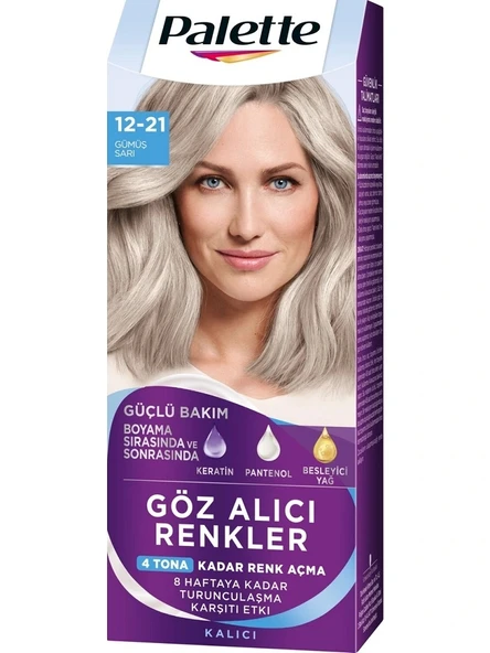 Palette Göz Alıcı Renkler 12-21 Gümüş Sarı 50ml