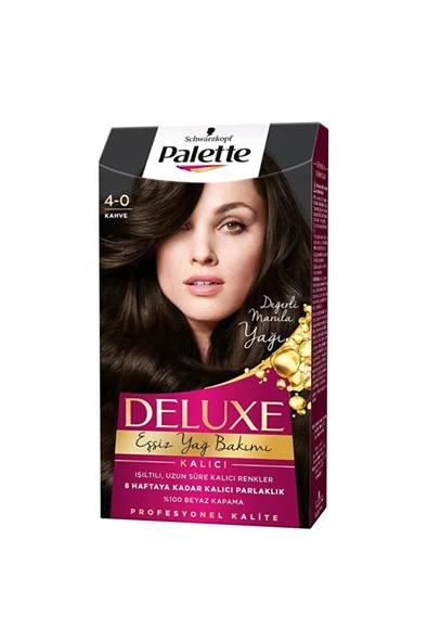 Palette Deluxe Saç Boyası No: 4.0 Kahve - 1