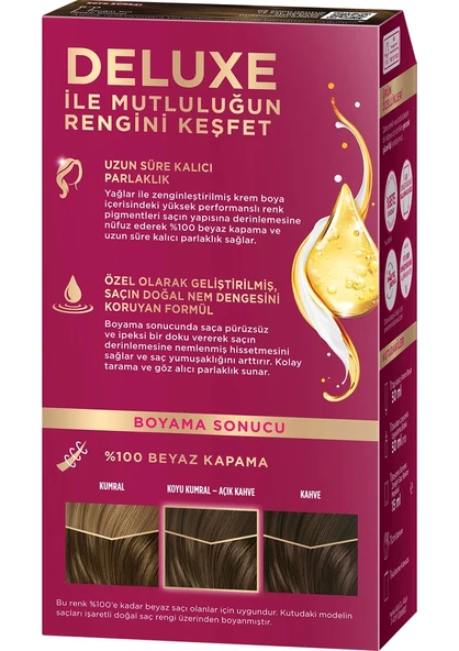 Palette Deluxe Saç Boyası Kalıcı Renkler 6-0 Koyu Kumral 50ml - Resim 3