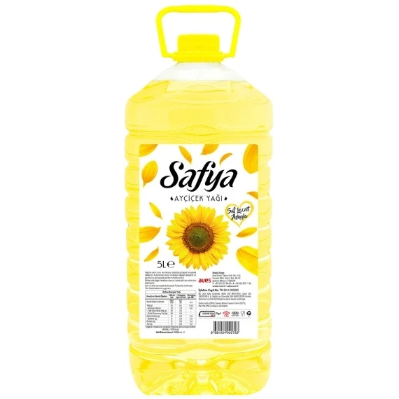 Safya Ayçiçek Yağı Dar Pet 5 lt