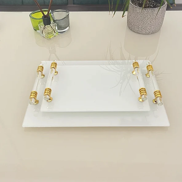 Epoksi Tepsi Kulpu Cam Kulp (2 Adet)  Gold - Resim 5