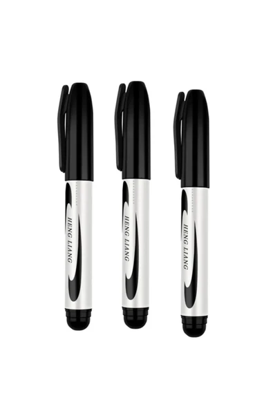 3 Adet Siyah Koli Kalemi - Çuval- Tahta Kalemi - Resim 2