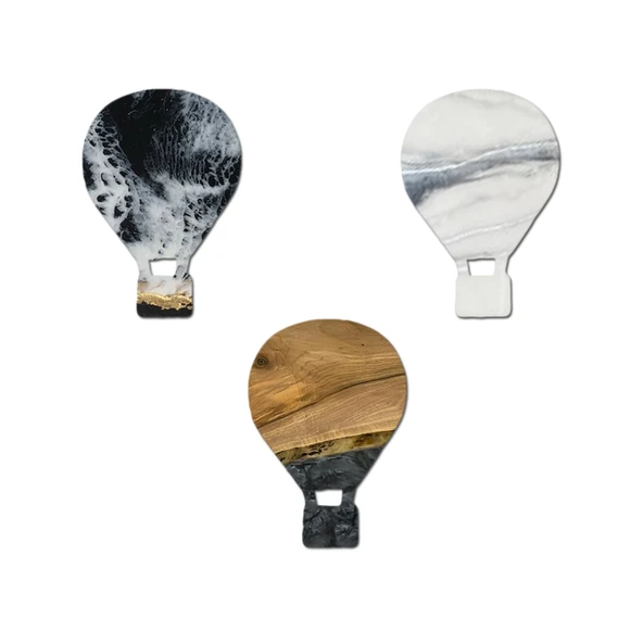 Epoksi Silikon Kalıp Çoklu Kapadokya Balonu Magnet Dolap Süsü Kalıbı 10 Lu 6.8 CM - 2