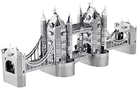 DIY 3D Metal Puzzle Bulmaca Londra Kulesi Köprü Model Seti 14+ yaş üstü Hediyelik model