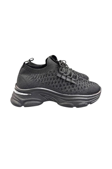 Aybaak 5008 Taşlı Dolgu Topuk Kadın Ayakkabı Sneaker - 11