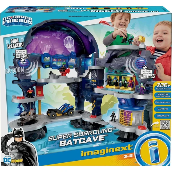 Imaginext DC Super Friends Süper Büyük Batcave Batman Evi Batman Mağarası imaginext - 6