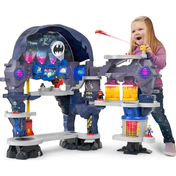 Imaginext DC Super Friends Süper Büyük Batcave Batman Evi Batman Mağarası imaginext - 2