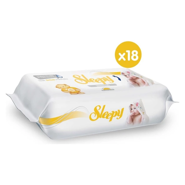 Sleepy Sensitive Islak Bebek Havlusu 18 x 25 450 Yaprak - Resim 3