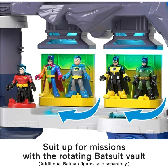 Imaginext DC Super Friends Süper Büyük Batcave Batman Evi Batman Mağarası imaginext - 5