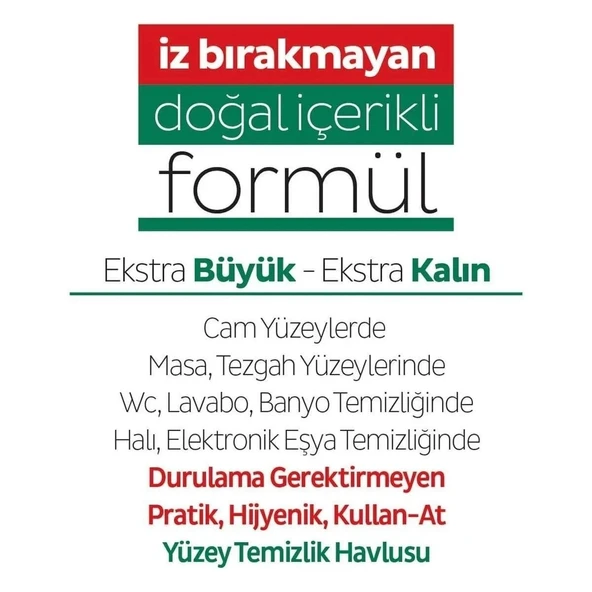 Sleepy Easy Clean Yüzey Temizlik Havlusu 100 Yaprak - Resim 5