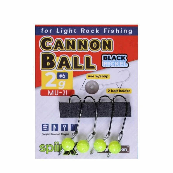 Spiinx Flash Head Jighead Glow 2gr İğne No:8 4lü Paket - 3
