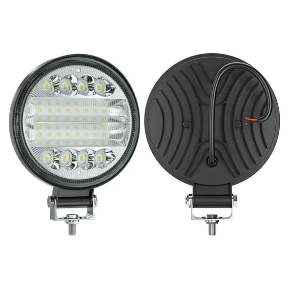 Off Road Gündüz Ve Projektör Sis Farı DRL MAVİ Beyaz Yuvarlak 4 inç 72 W Oto Çalışma Lambası 1 ADET - 6