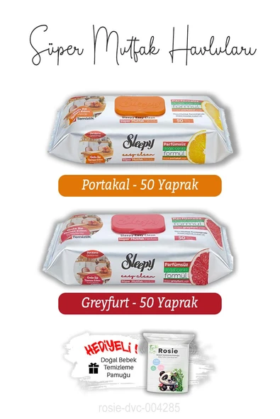 Portakal ve Greyfurt Süper Mutfak Havlusu 50'li ve ROSIE ürün görseli