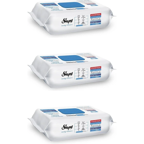 Sleepy Easy Clean Çamaşır Suyu Katkılı Yüzey Temizlik Havlusu - 100'LÜ 3 Paket