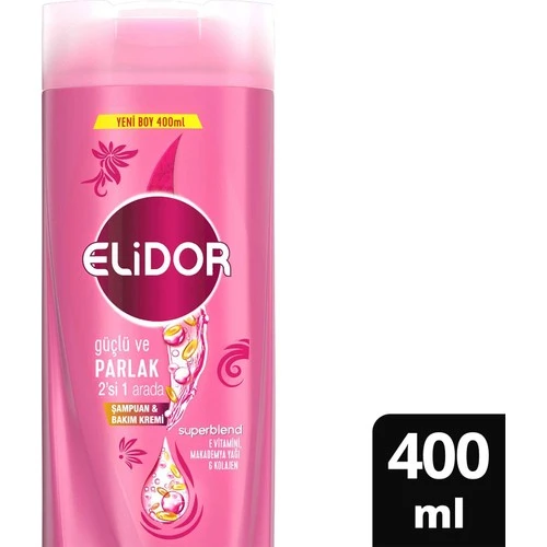 Elidor Şampuan Güçlü Parlaklık 2 İn 1 400Ml