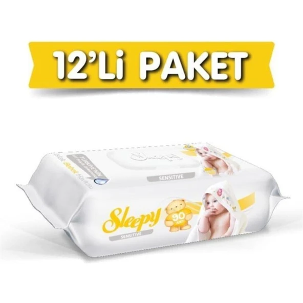 Sleepy Sensitive Islak Havlu 12x90'lı 1080 Yaprak ürün görseli