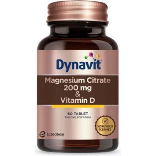 Dynavıt Magnesıum Cıtrate 200 Mg & Vıtamın D