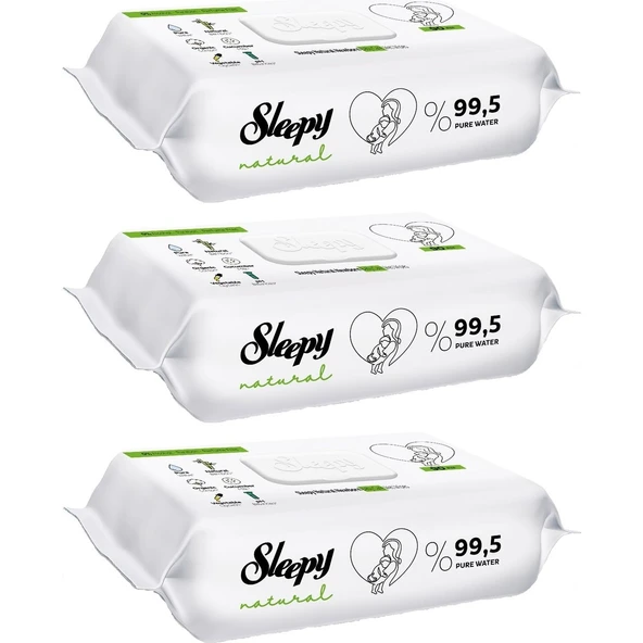 Sleepy Islak Havlu Mendil Natural Yenidoğan 90x3 (270 Yaprak) ürün görseli