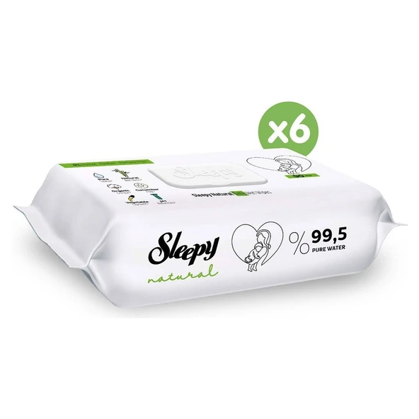 Sleepy Natural Islak Bebek Havlusu 6X90 (540 Yaprak) - Resim 2