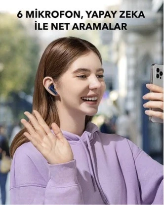 Anker Soundcore P40i Kulak İçi Bluetooth Kulaklık - 60 Saat Çalma Süresi - IPX5 - IOS ve Android Uyumlu - Beyaz - A3955 - (Anker Türkiye Garantili) - 5