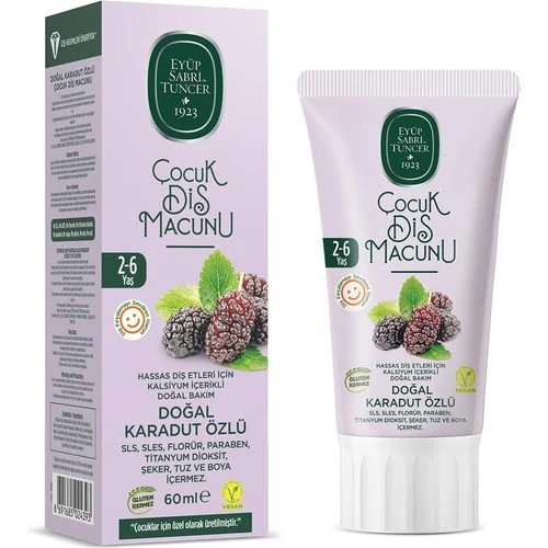 Eyüp Sabri Doğal Karadut Özlü Diş Macunu 60 Ml