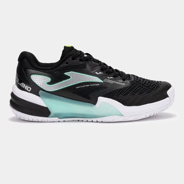 Joma Roland Kadın Siyah Toprak & Sert Kort Tenis Ayakkabısı TROLLS2501AC