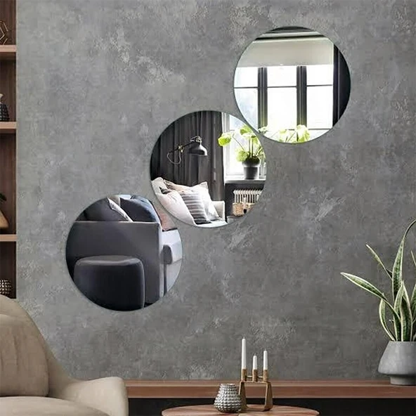 Dekoratif Yuvarlak Ayna 15*15 Cm 4 Adet - 2
